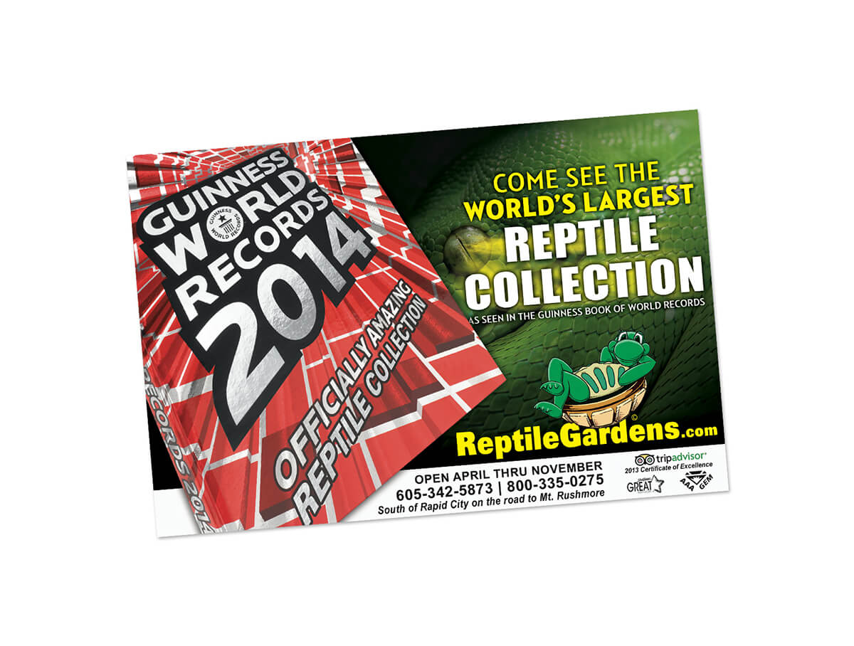 Reptile Gardens Guinness Advertisement